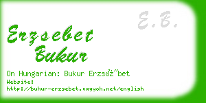 erzsebet bukur business card